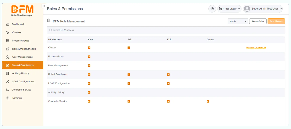 Assign Permissions to Roles 