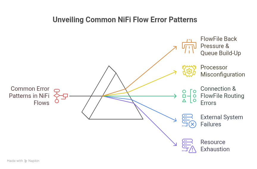Common Error Patterns in NiFi Flows